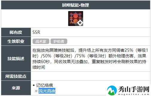 白荆回廊屏障赋能物理技能获得方法 屏障赋能物理技能怎么获得