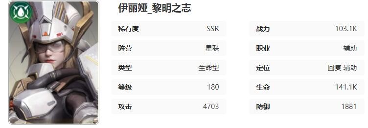 星际52区伊丽娅基础技能信息一览